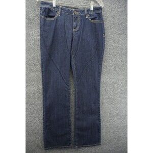 Poetic Justice Lexi Bootcut Jeans Womens 28 33 Dark Wash Stretch Denim Blue